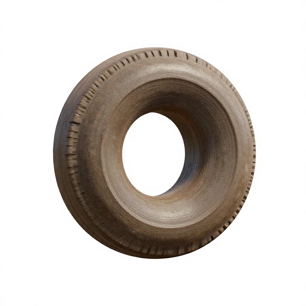 Warp coil segment isolated on a white background