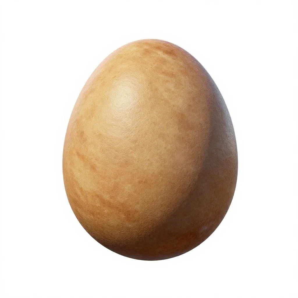 Xeno egg casing isolated on a white background