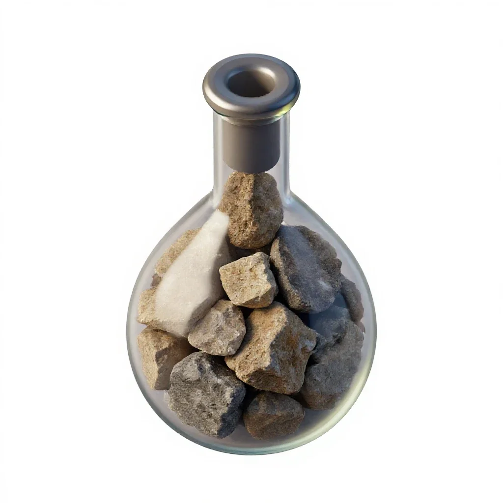 Antimatter containment flask isolated on a white background
