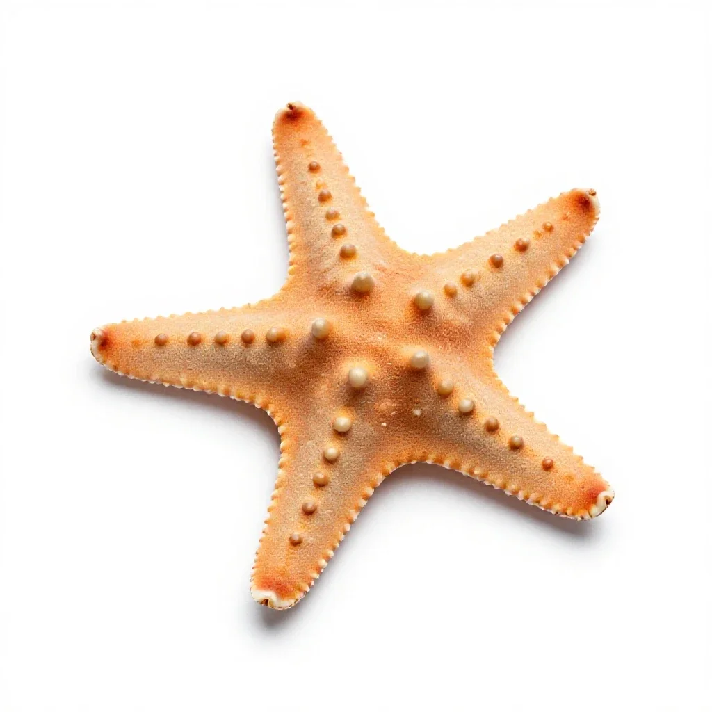Brittle star isolated on a white background