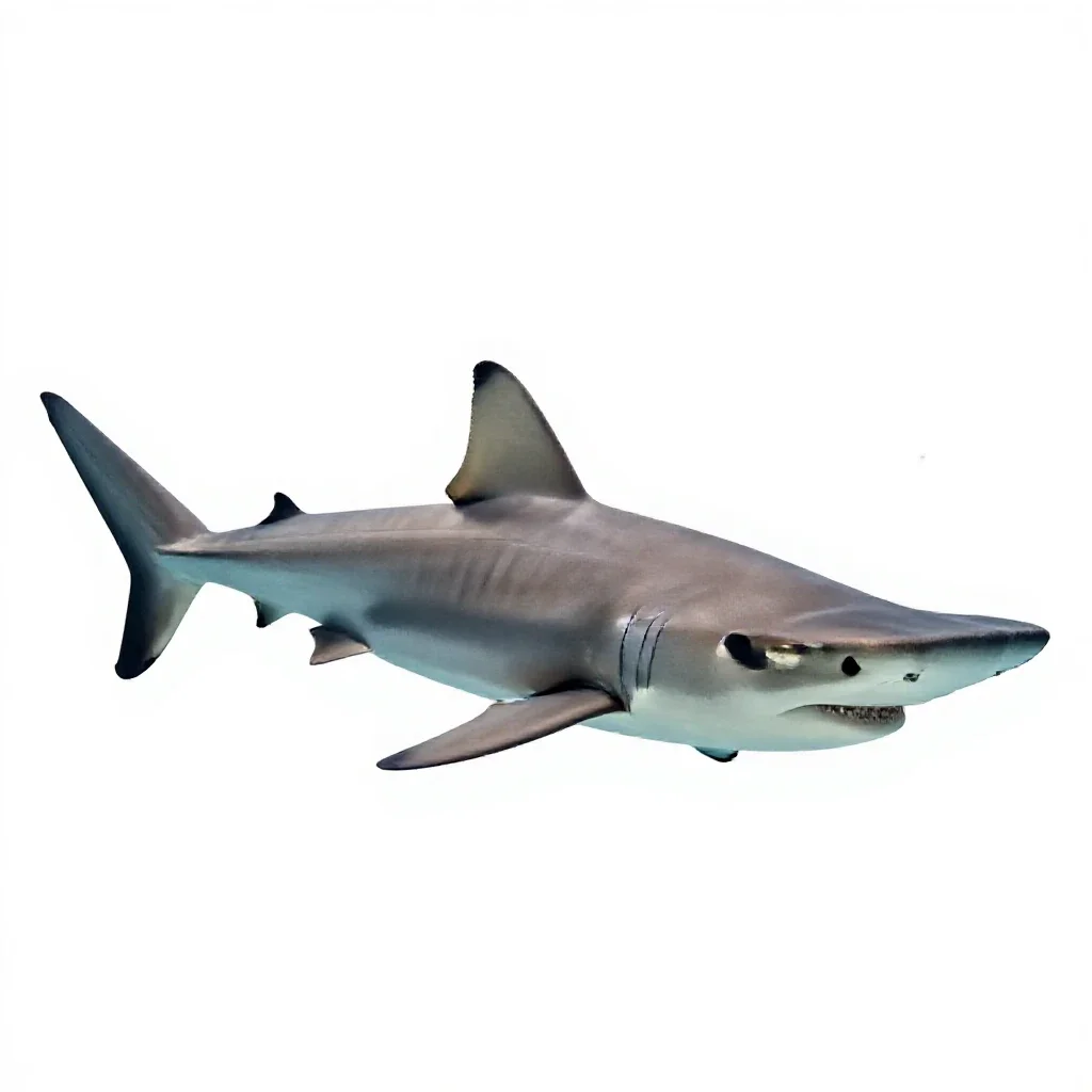 Hammerhead shark isolated on a white background