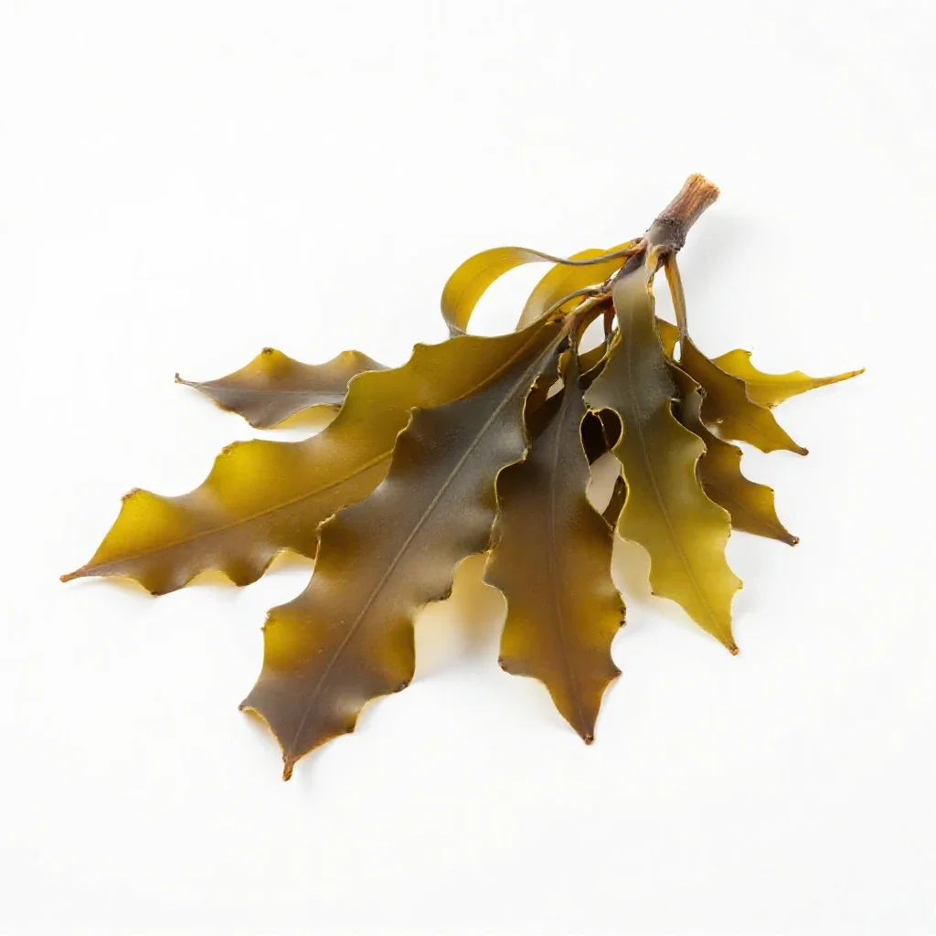 Kelp holdfast isolated on a white background