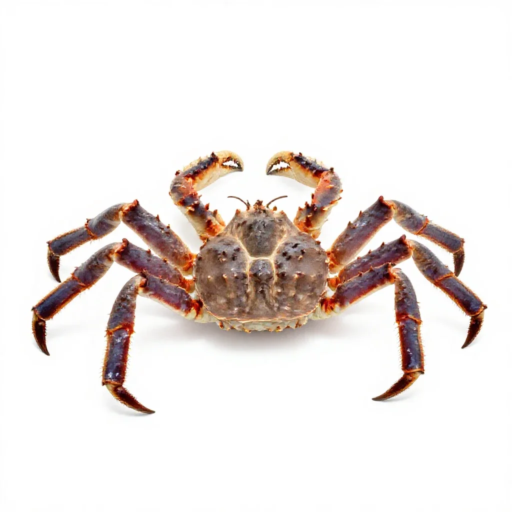 King crab isolated on a white background