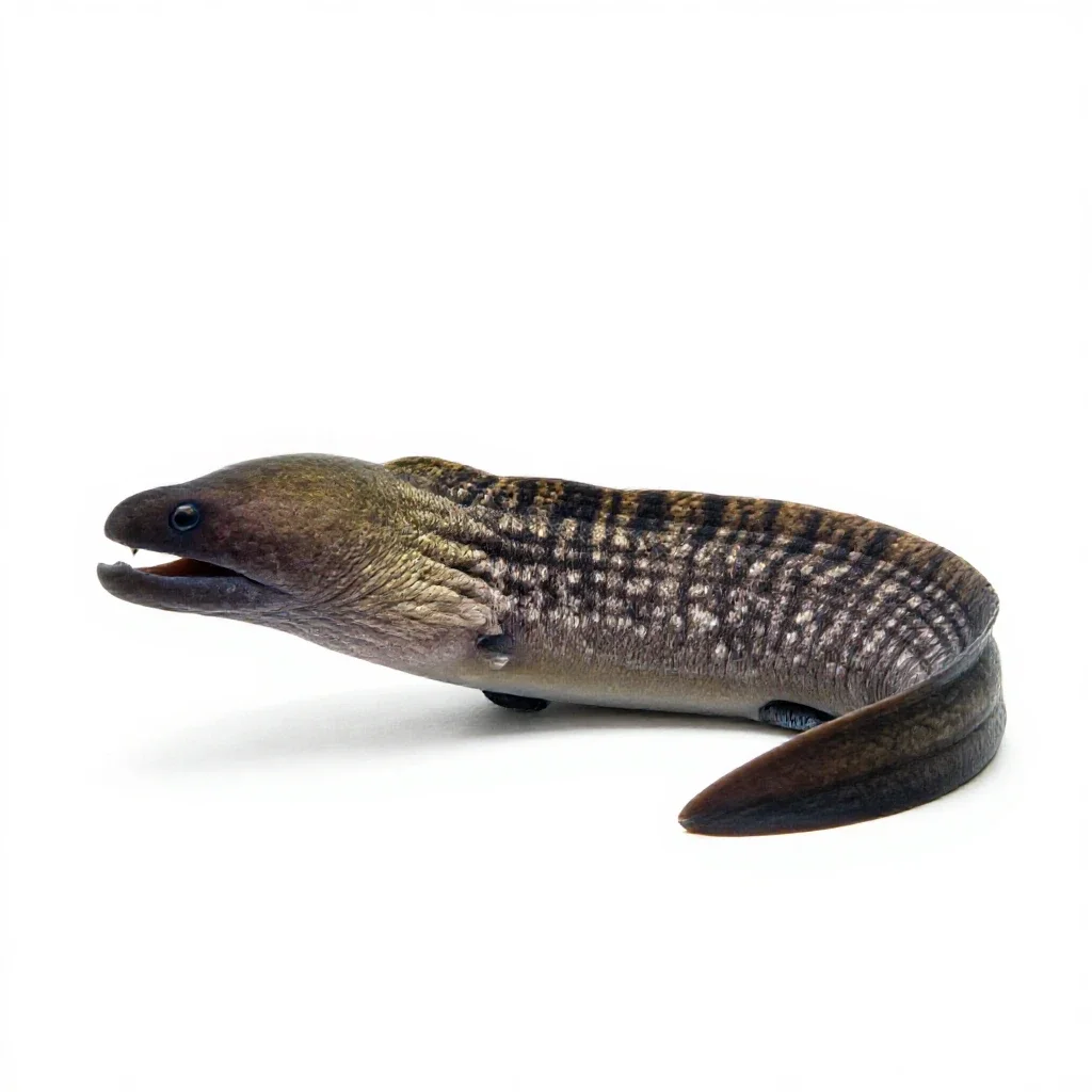 Moray eel isolated on a white background