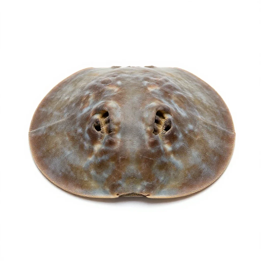 Sand dollar burrowing isolated on a white background