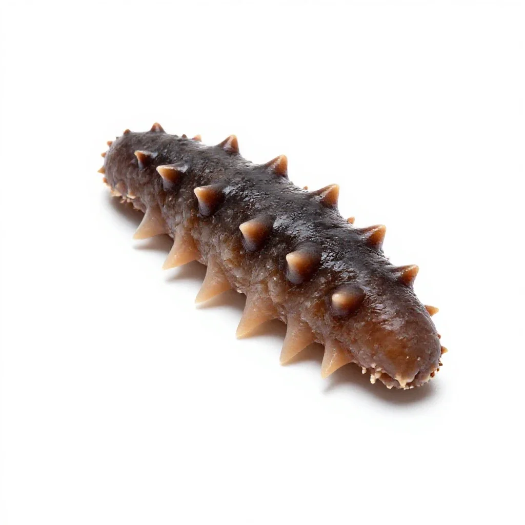 Sea cucumber isolated on a white background