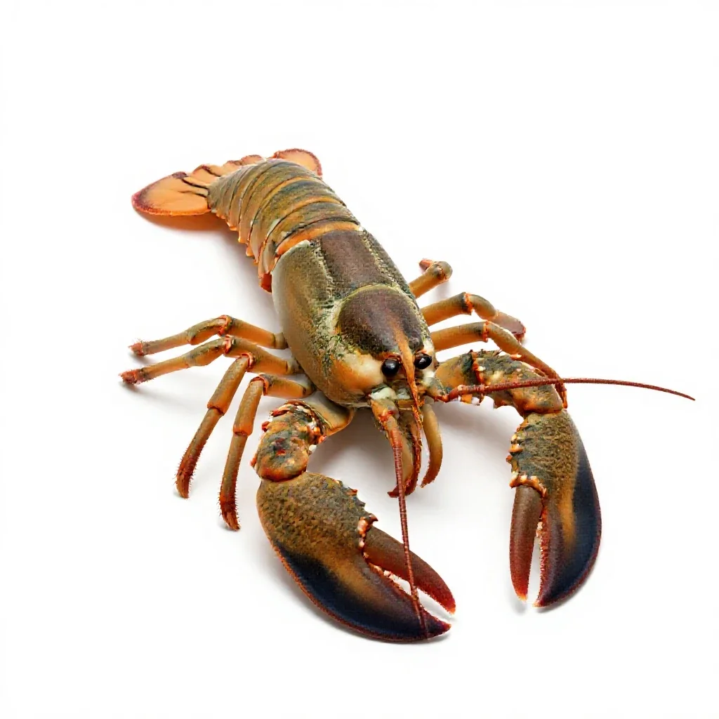 Spiny lobster isolated on a white background