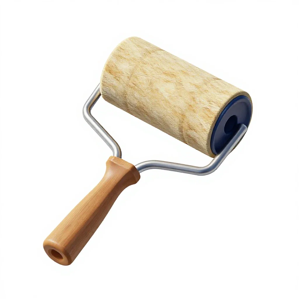 Brayer roller isolated on a white background