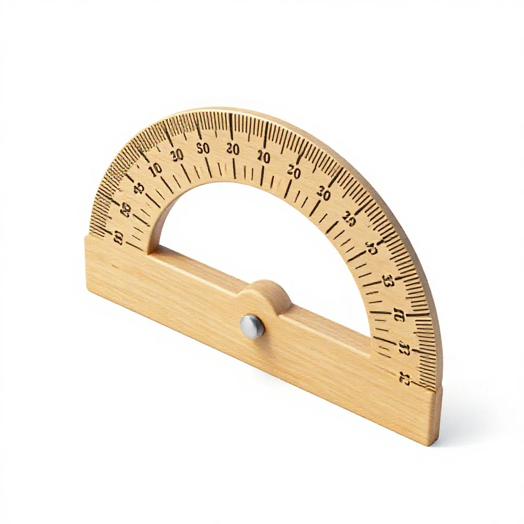 Protractor isolated on a white background