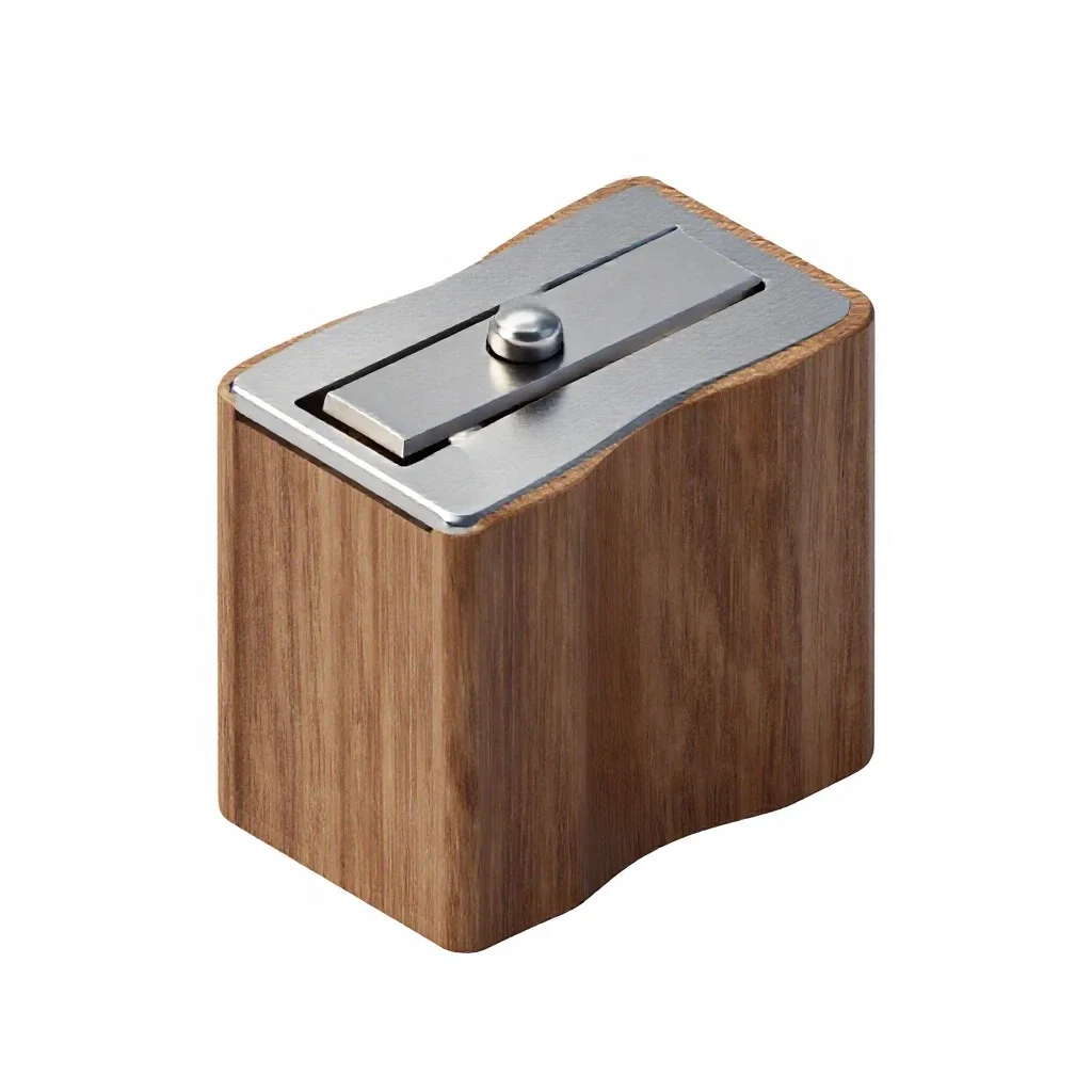 Rotary pencil sharpener isolated on a white background