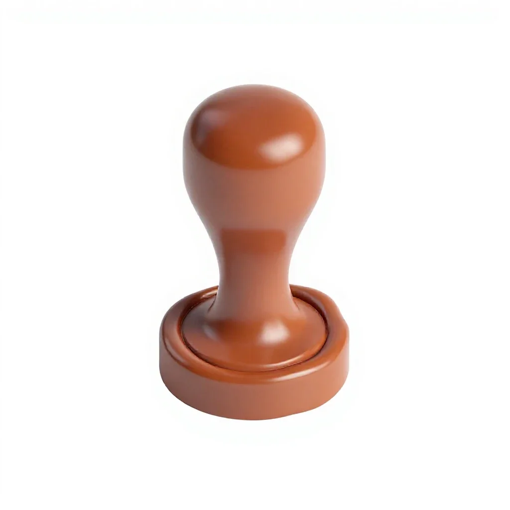 Wax seal stamp isolated on a white background