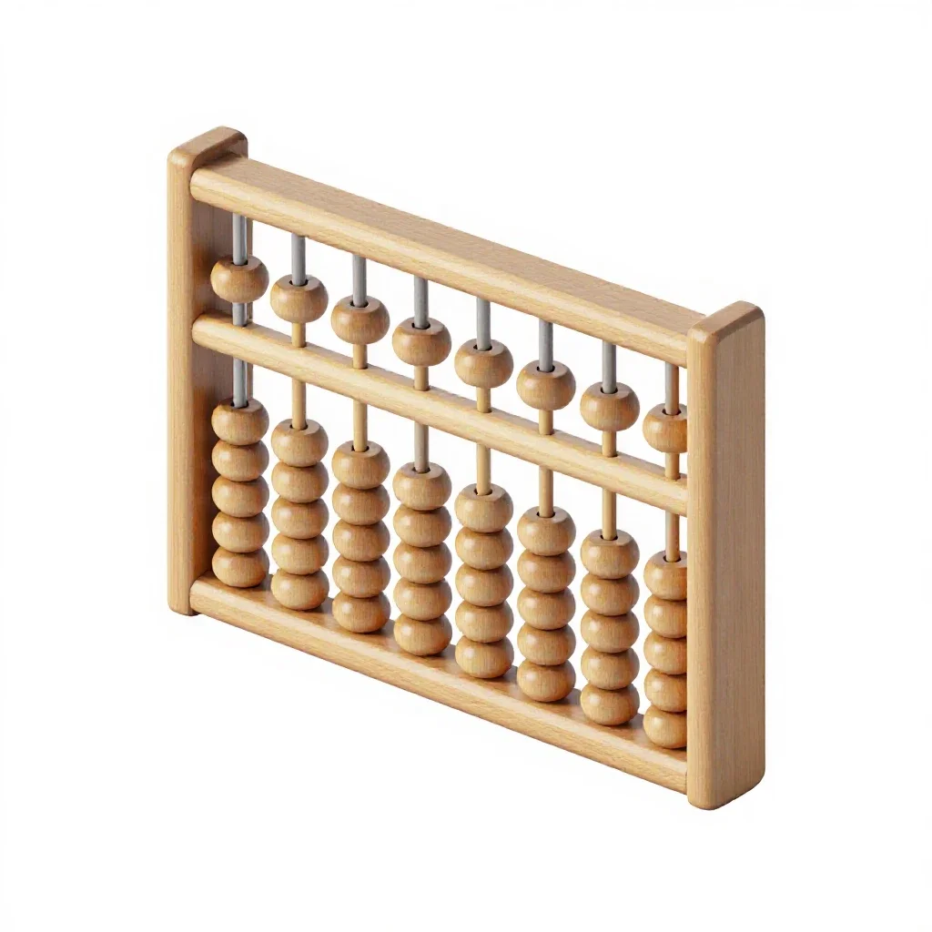 Abacus isolated on a white background