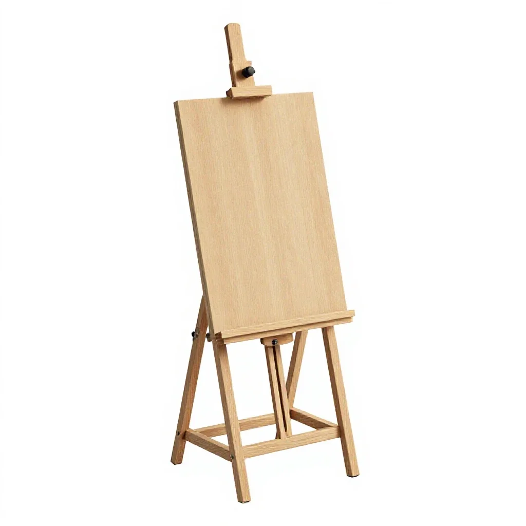 Easel isolated on a white background
