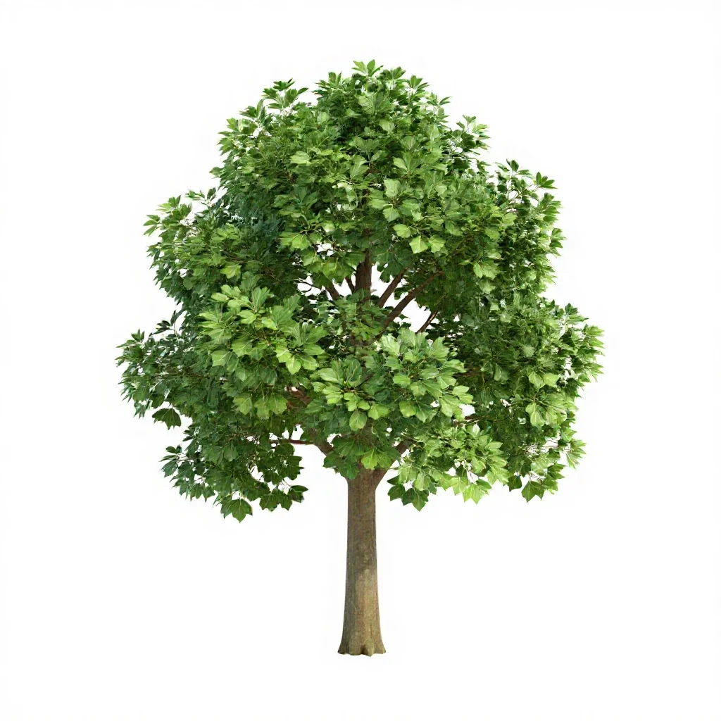 Cabbage tree isolated on a white background