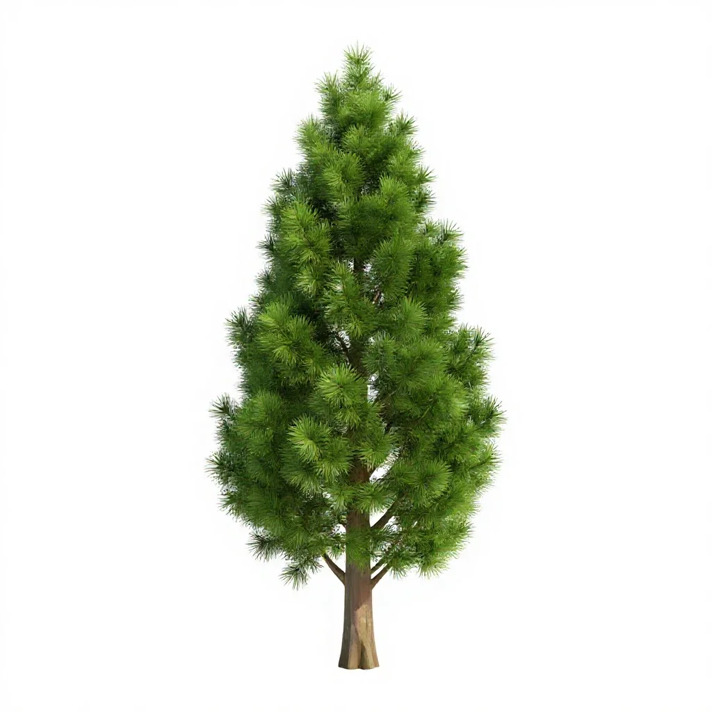 Cypress isolated on a white background