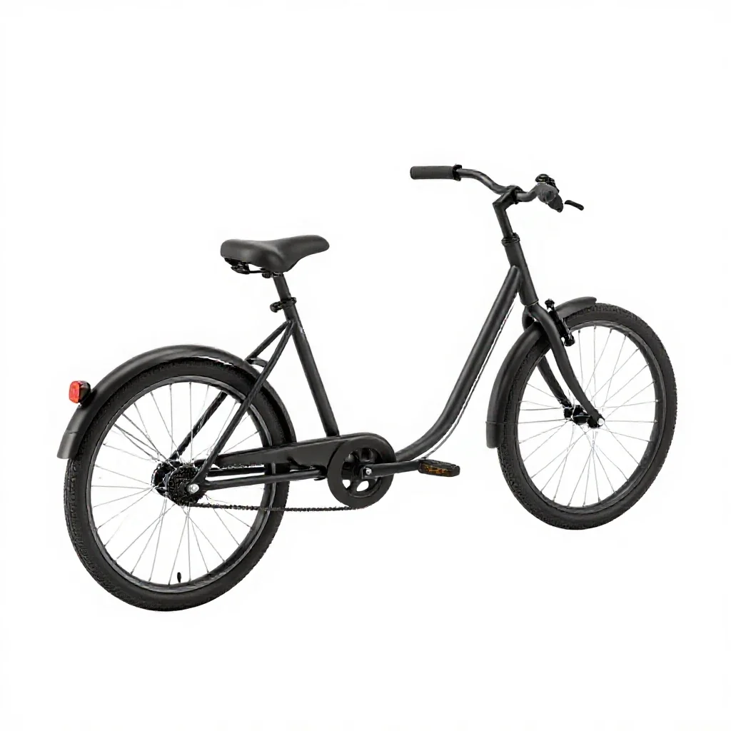 Cargo bicycle isolated on a white background