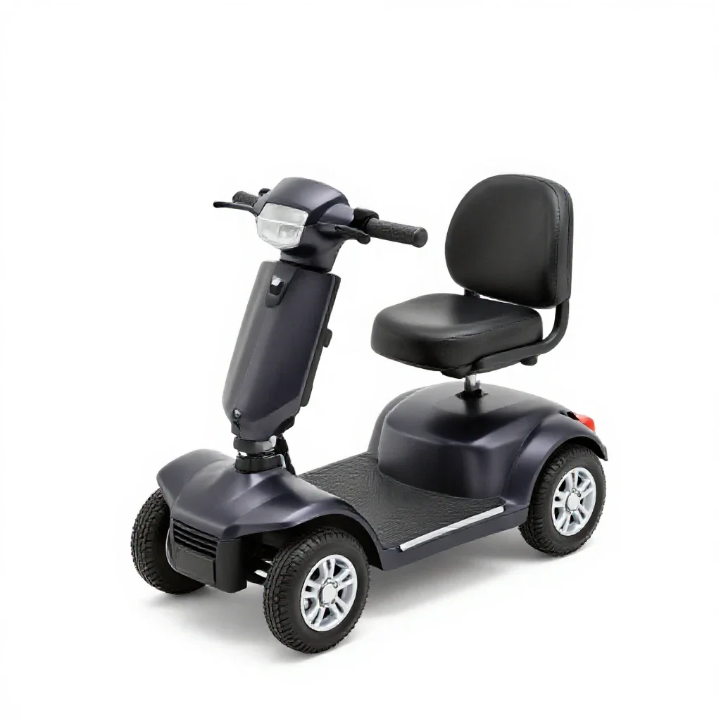 Mobility scooter isolated on a white background
