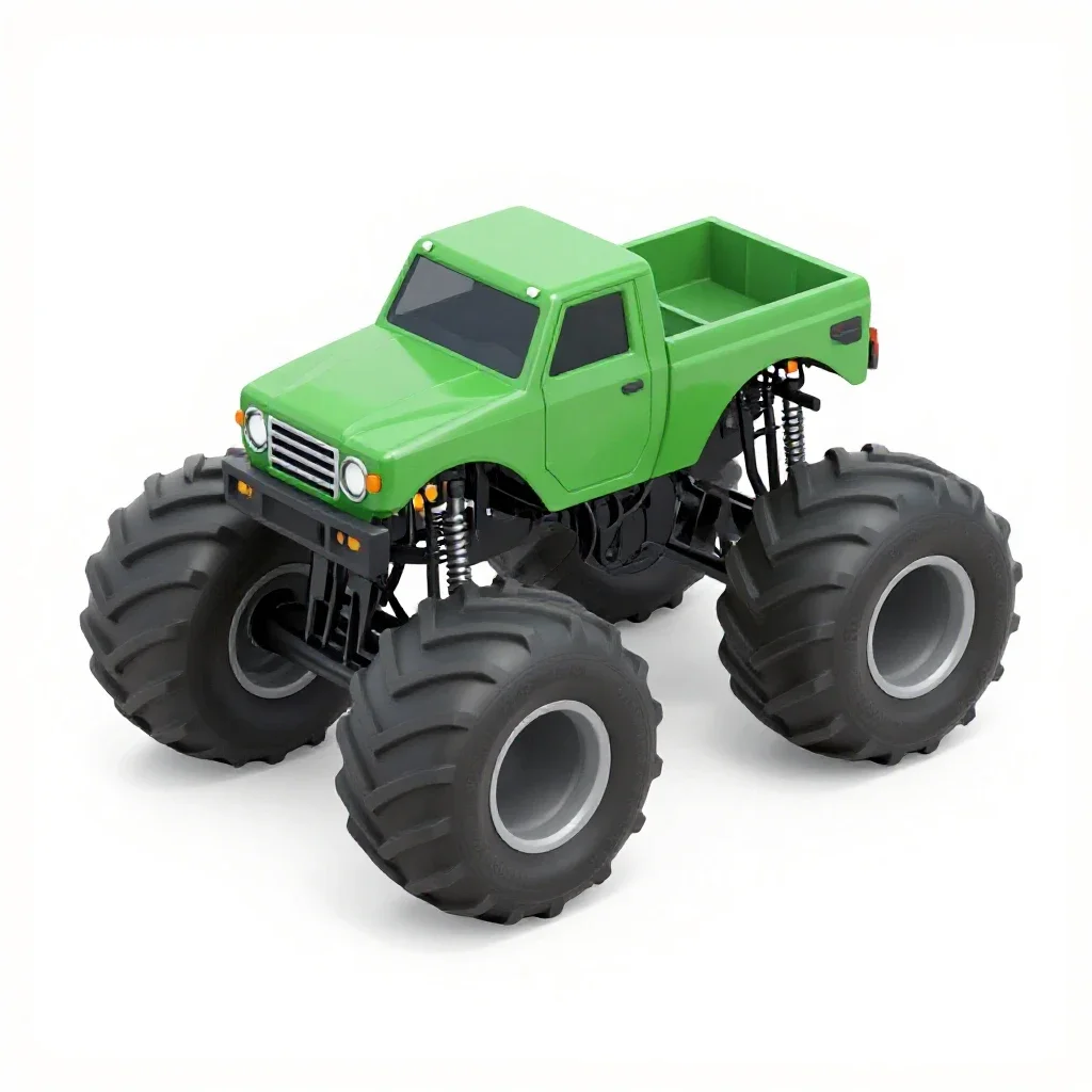 Monster truck isolated on a white background