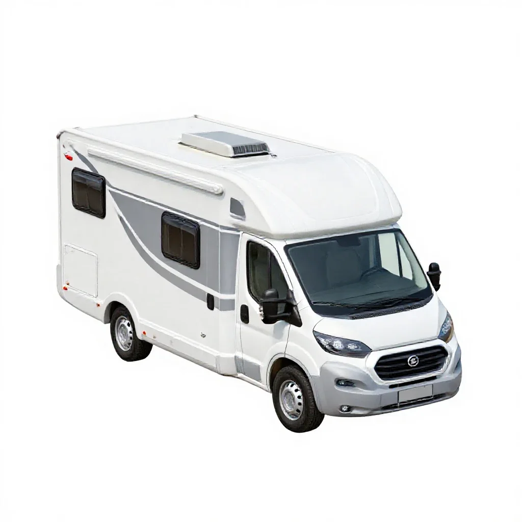 Motorhome isolated on a white background