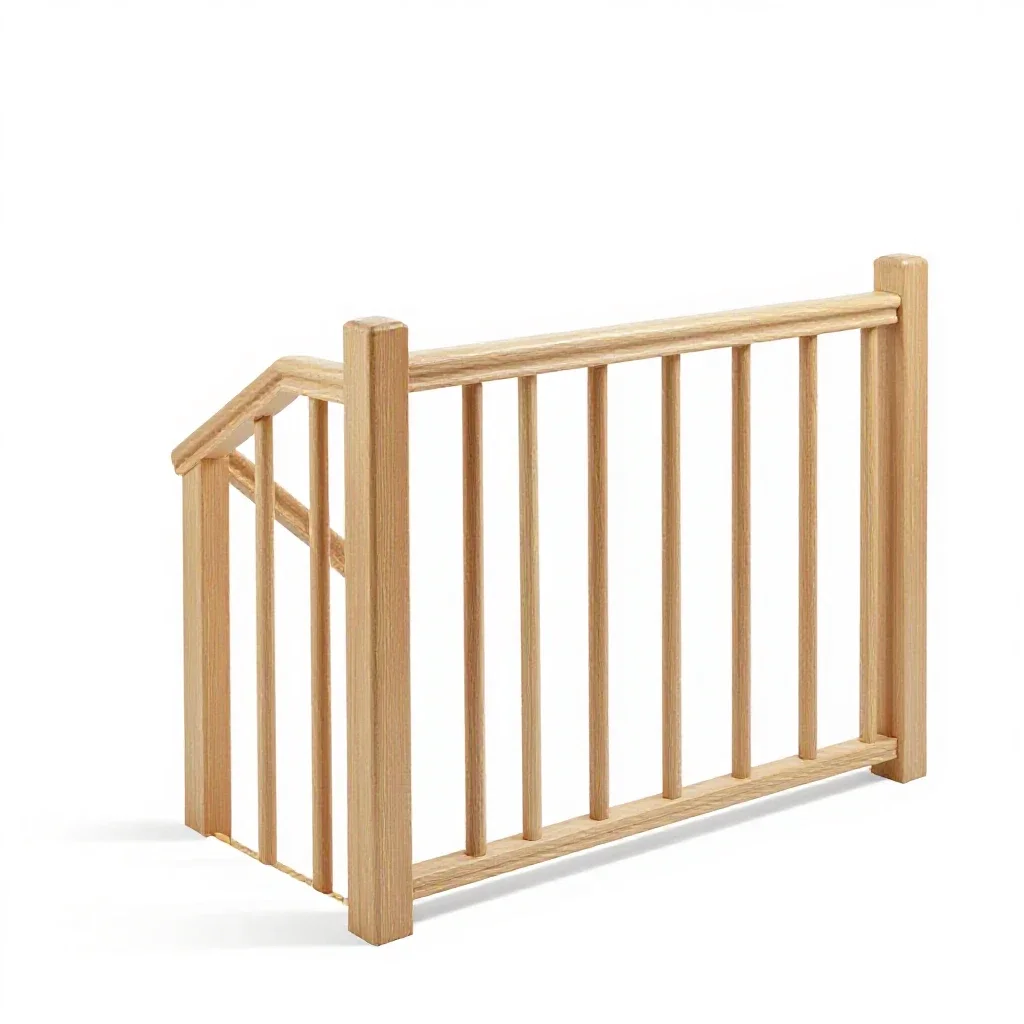 Bannister isolated on a white background