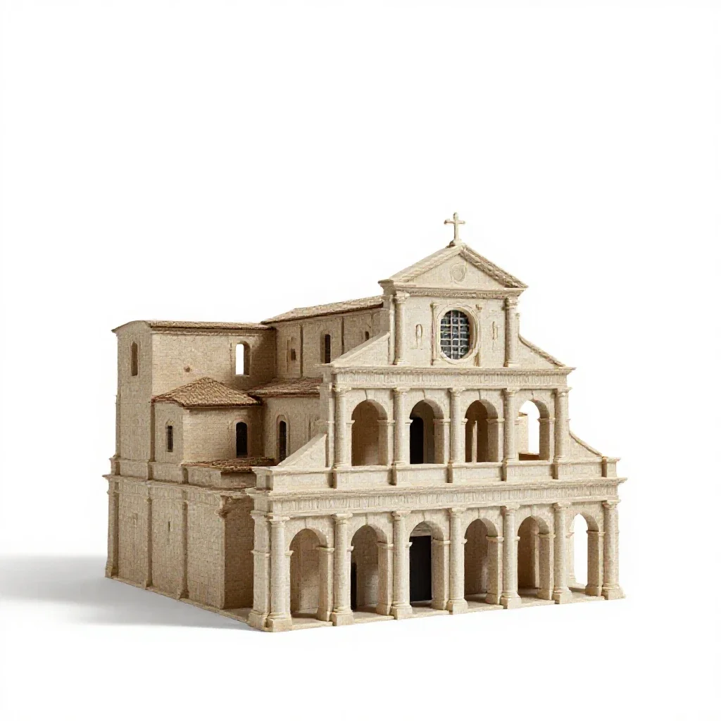 Basilica isolated on a white background