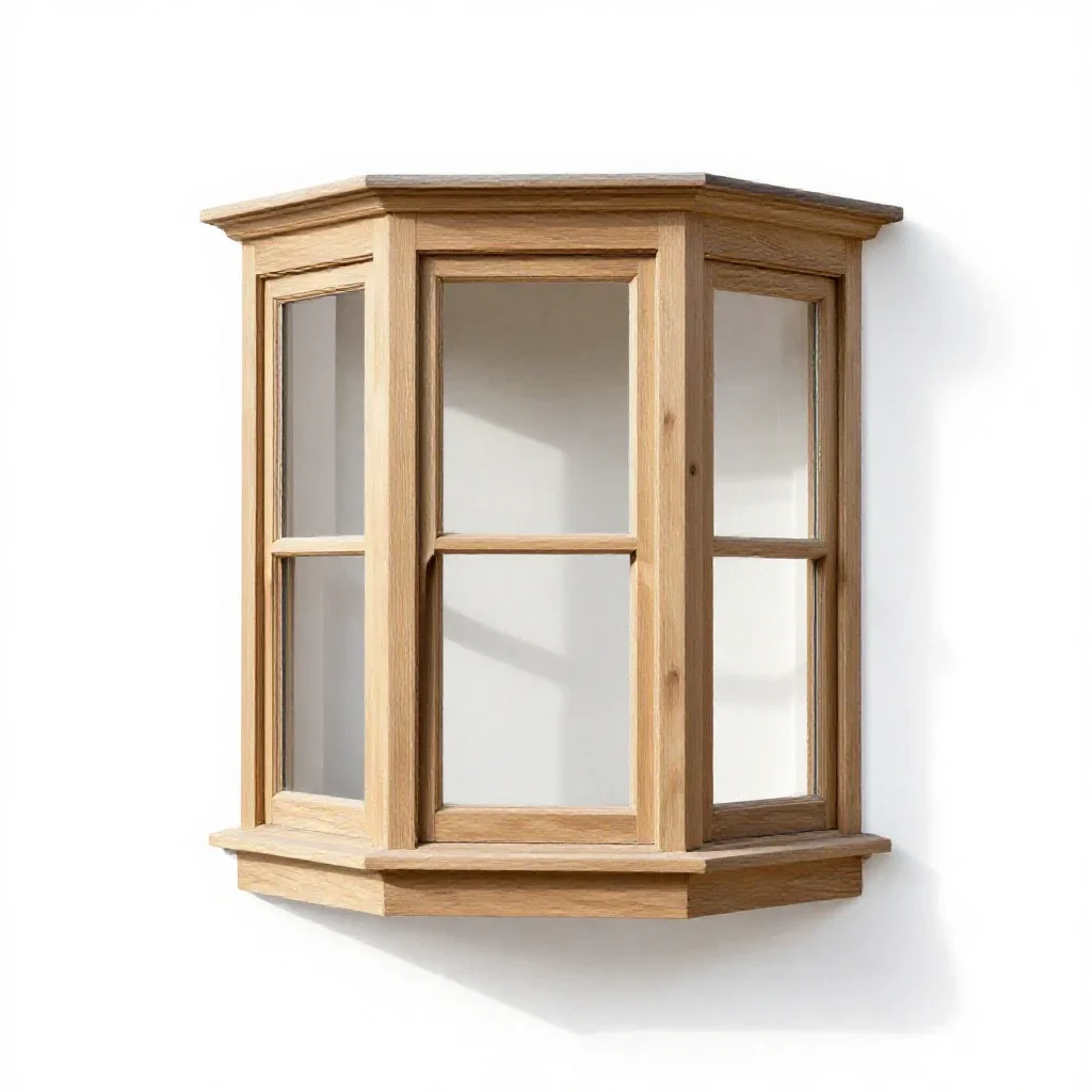 Bay window isolated on a white background