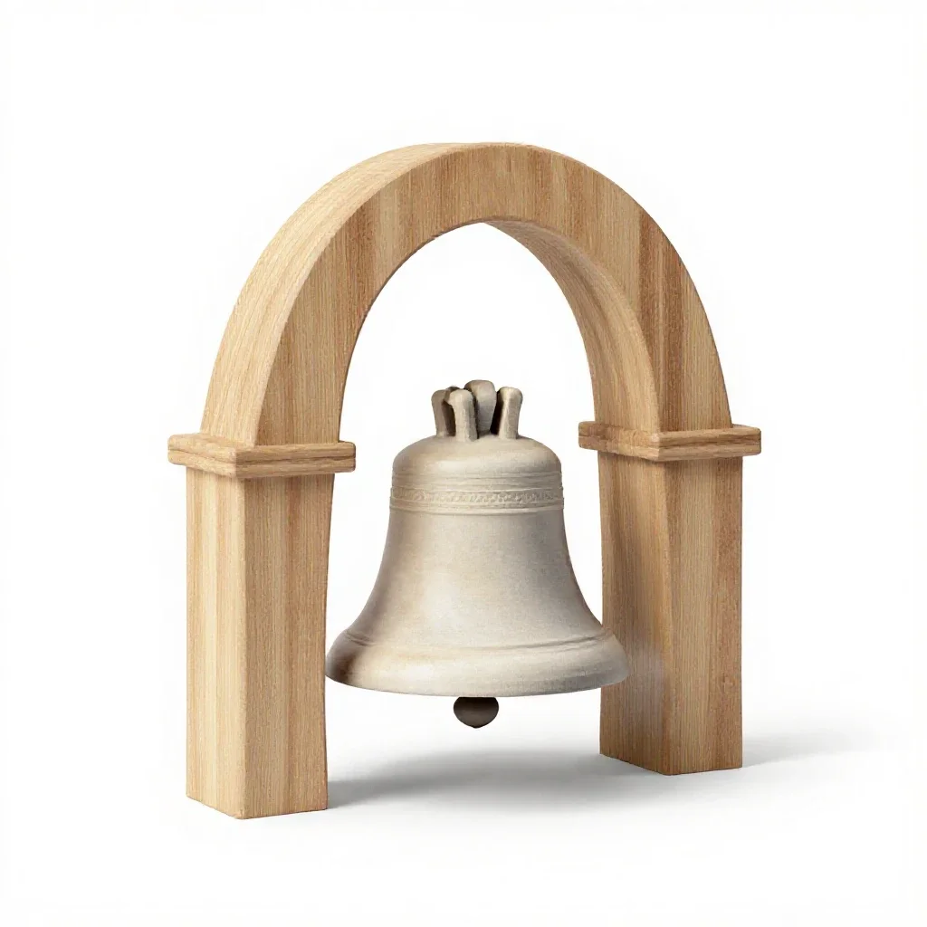 Bell arch isolated on a white background
