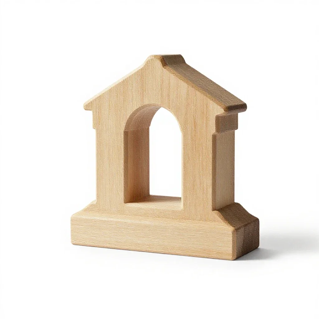 Bell gable isolated on a white background