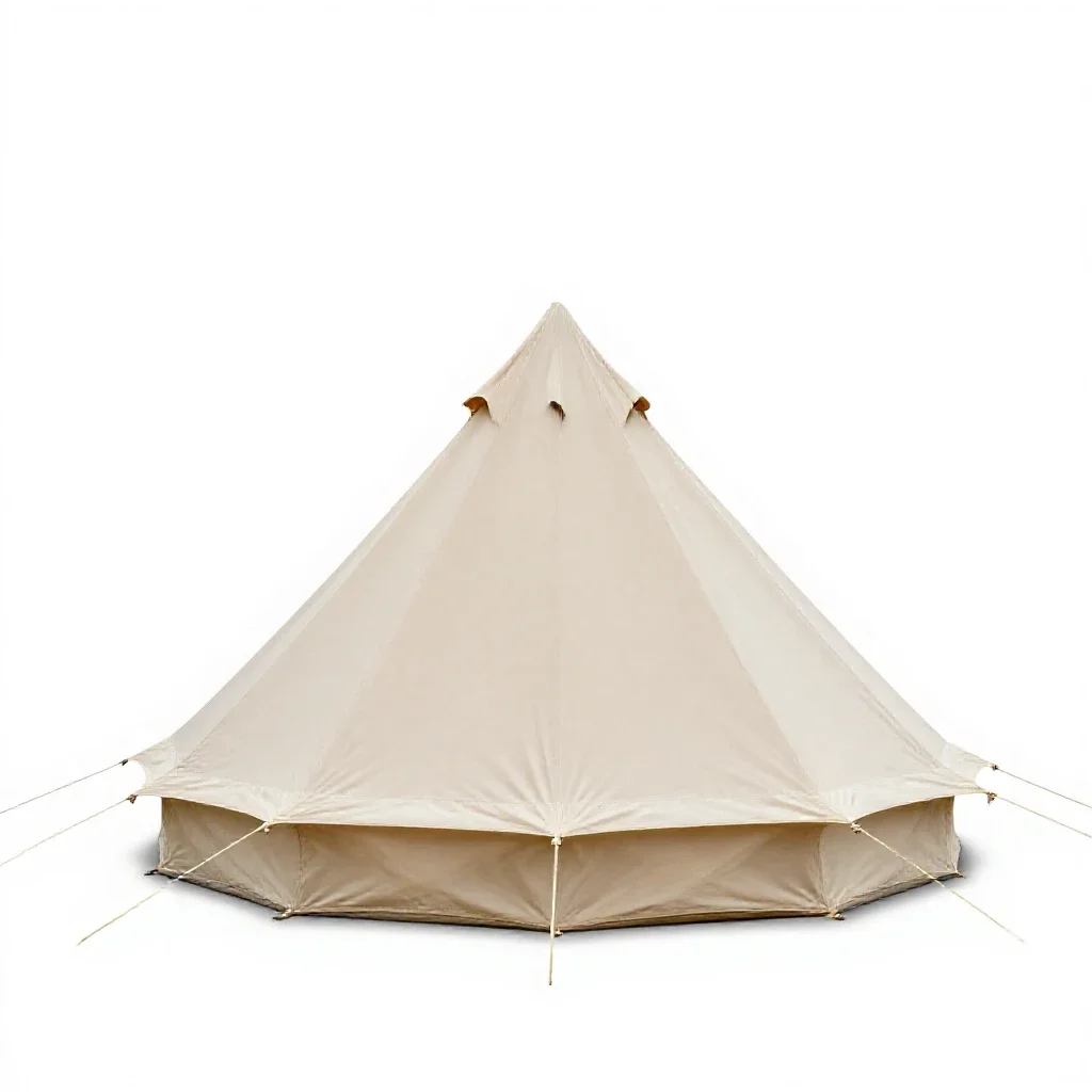 Bell tent isolated on a white background