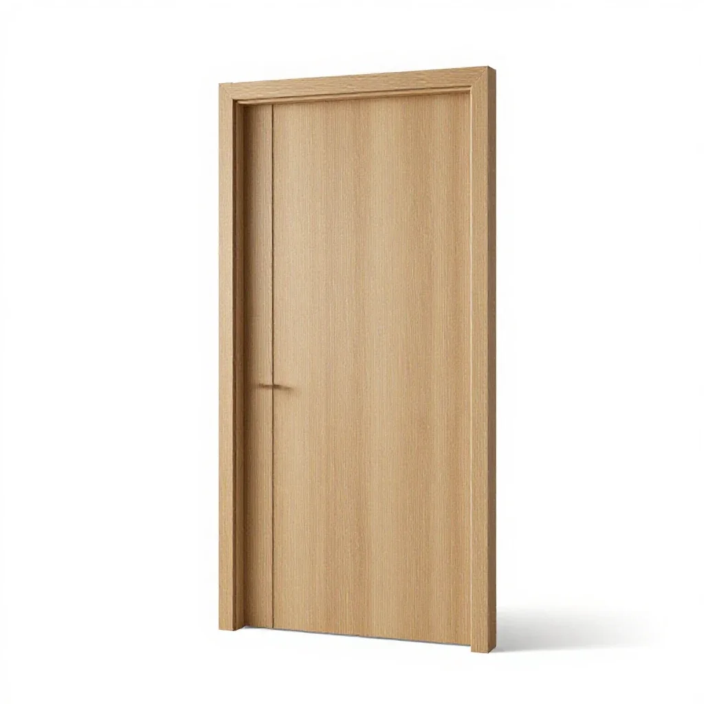 Bi-fold door isolated on a white background
