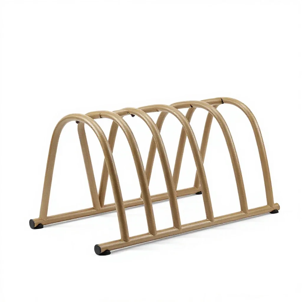 Bicycle rack isolated on a white background