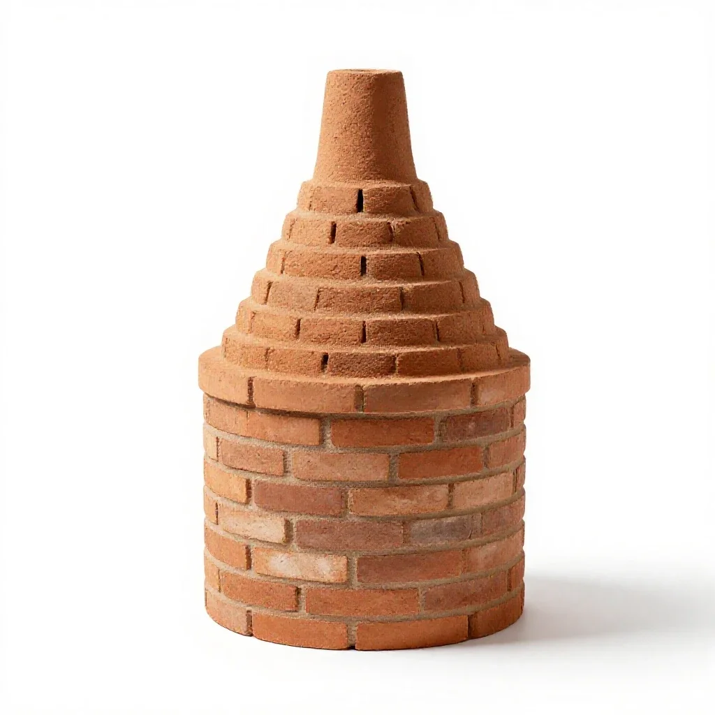 Brickkiln isolated on a white background