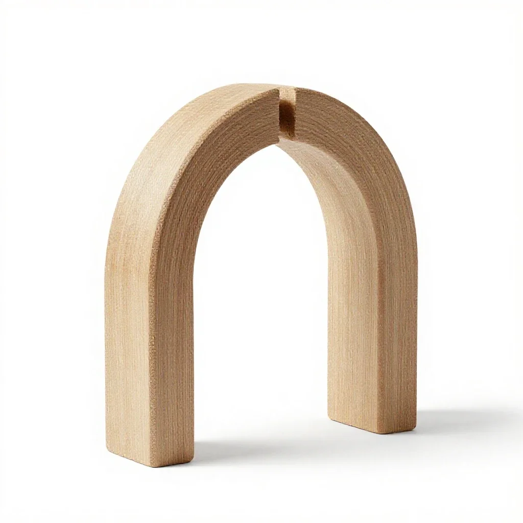 Broken arch isolated on a white background