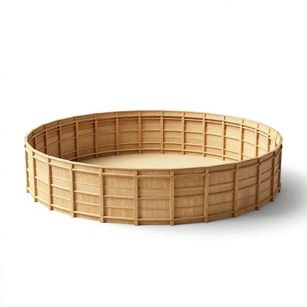 Bullring isolated on a white background