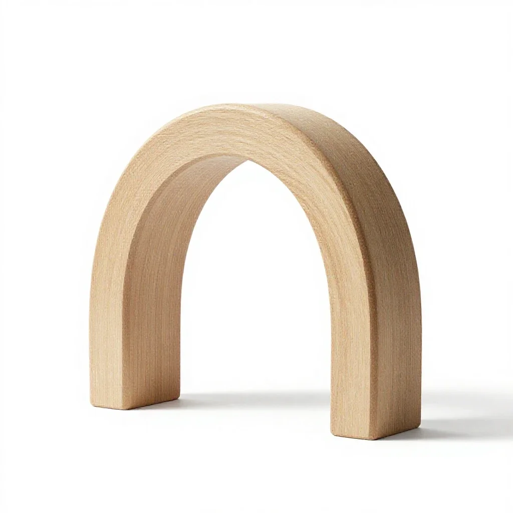 Camber arch isolated on a white background