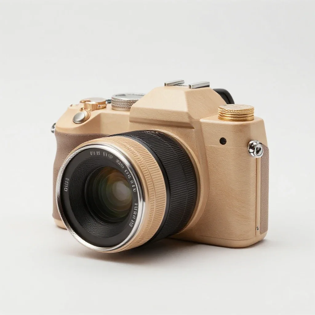 Camera obscura isolated on a white background