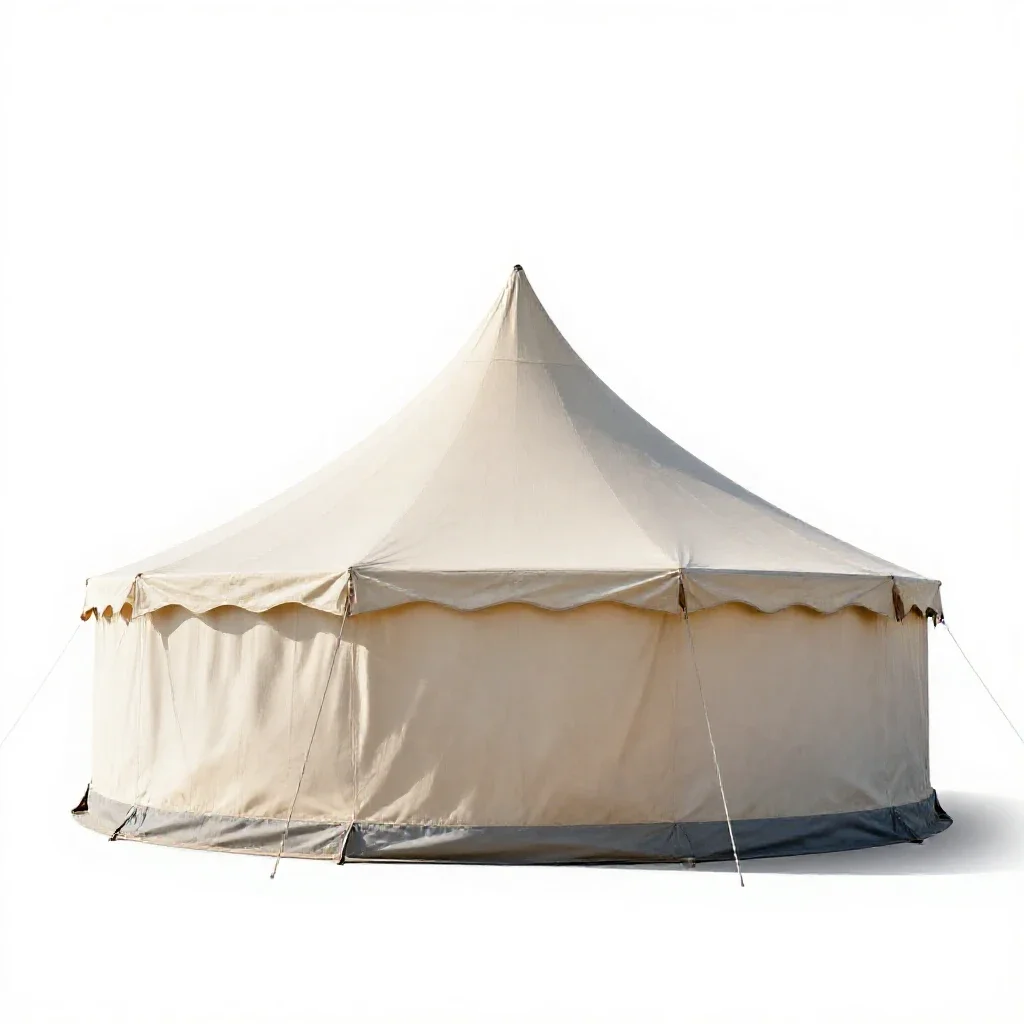 Circus tent isolated on a white background
