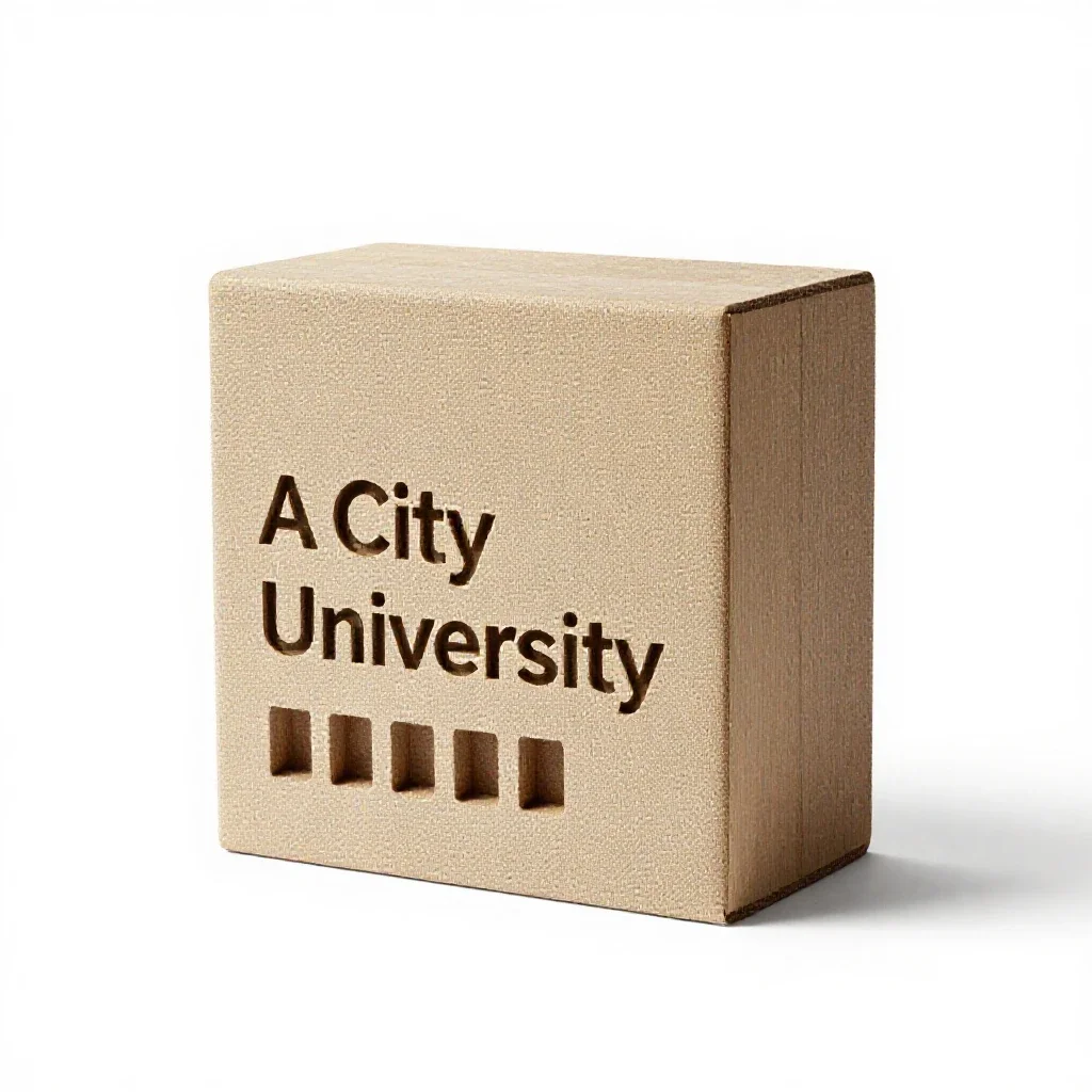 City university isolated on a white background
