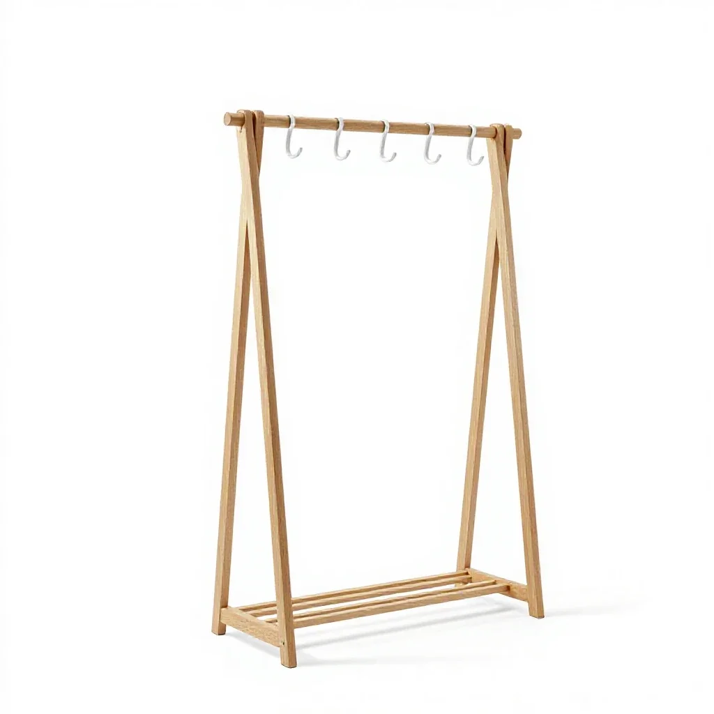 Coatrack isolated on a white background