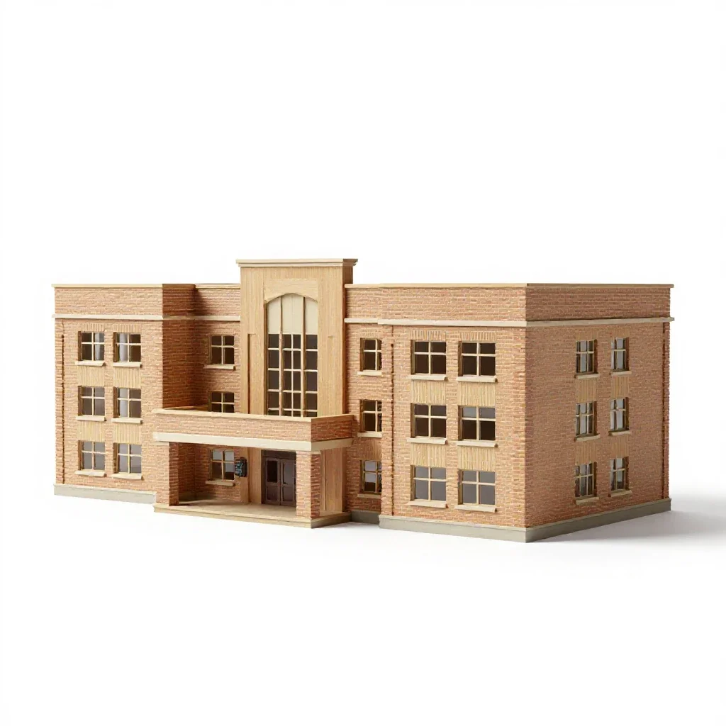 College isolated on a white background