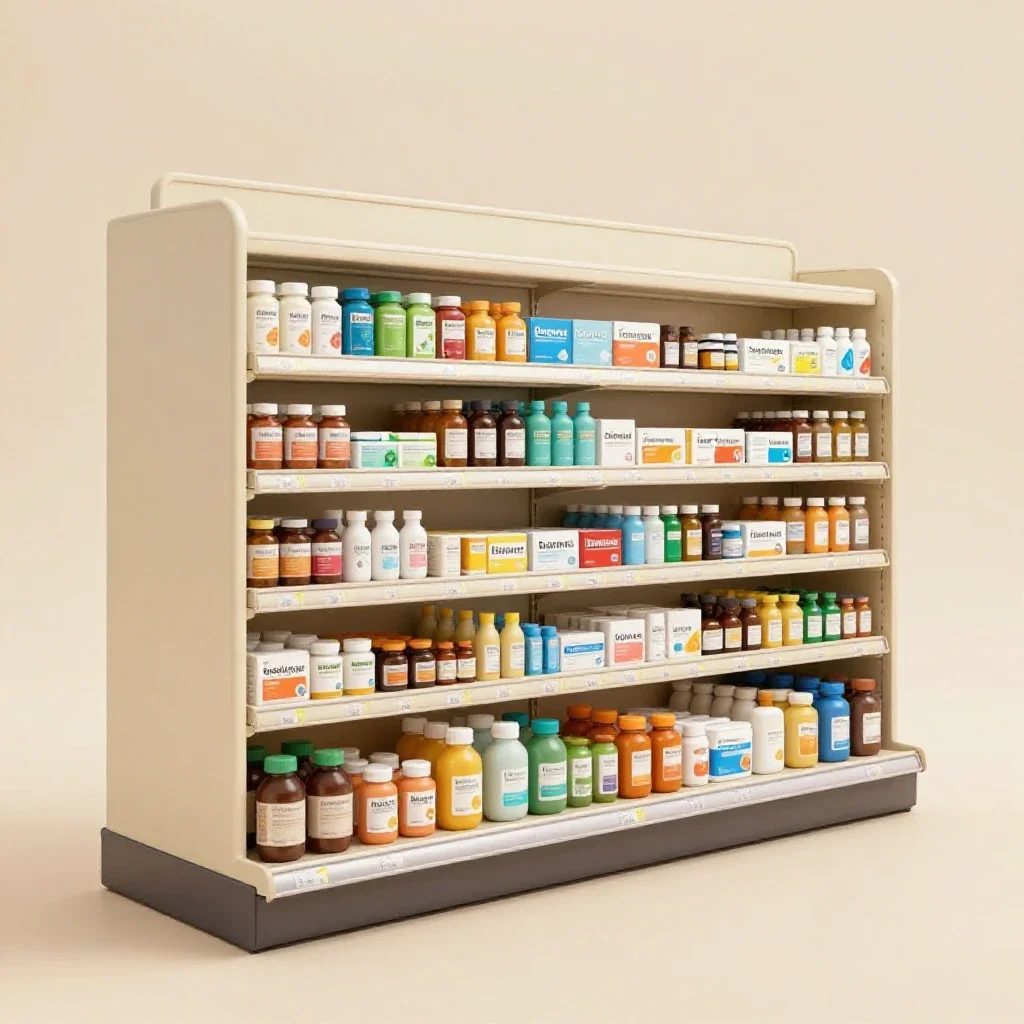 Convenience store isolated on a white background