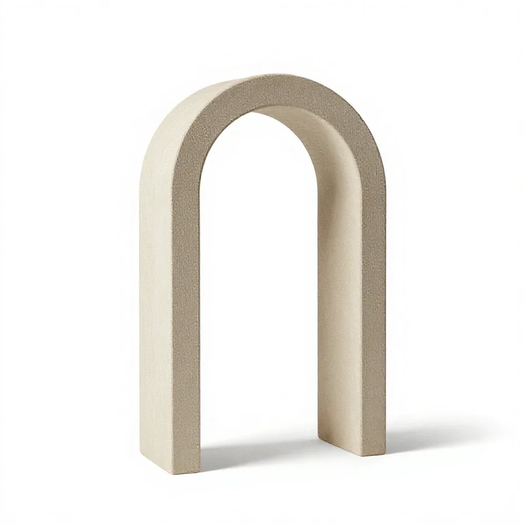 Corbel arch isolated on a white background