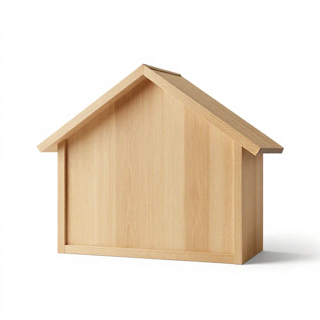 Corbie gable isolated on a white background