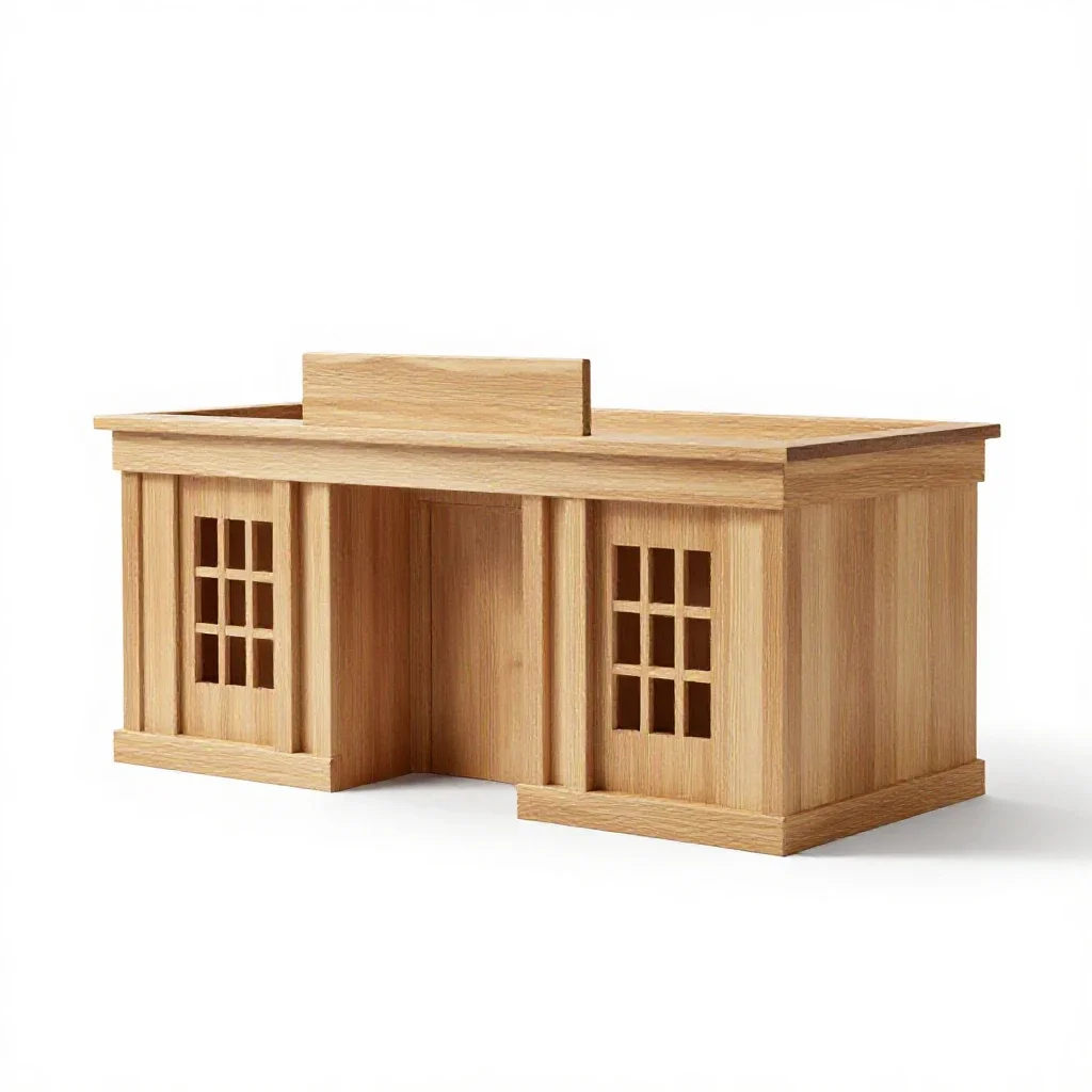 Courthouse isolated on a white background