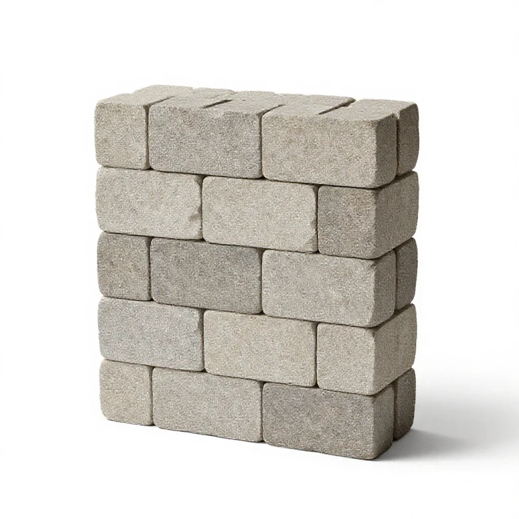 Cyclopean masonry isolated on a white background