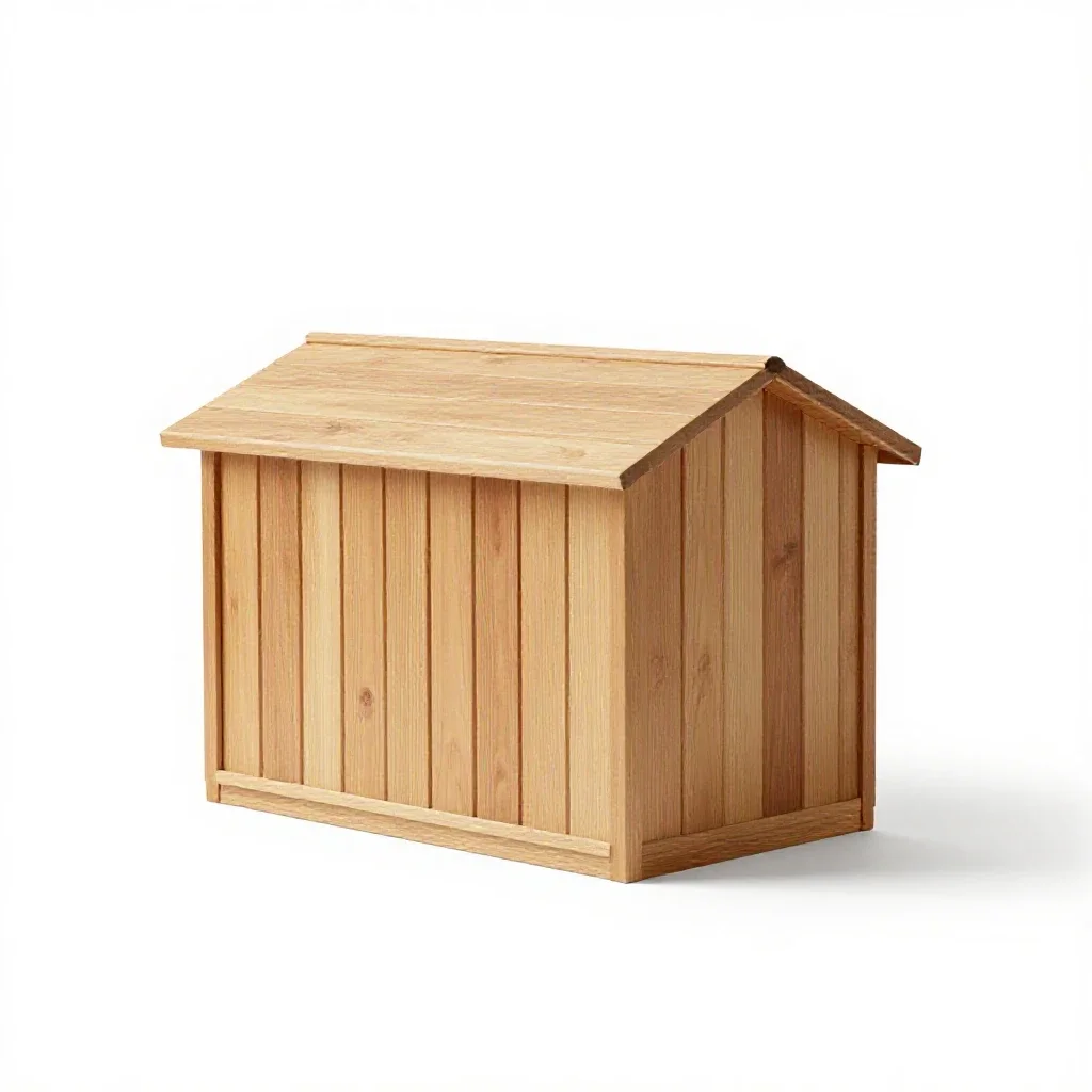 Deck-house isolated on a white background