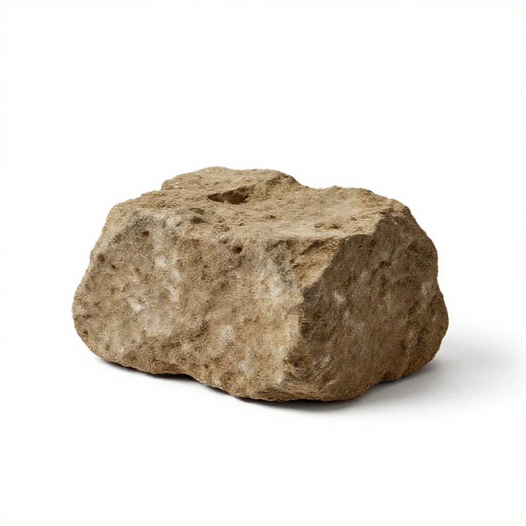 Diggings isolated on a white background