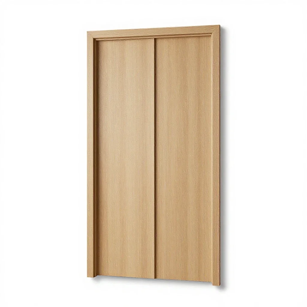 Double door isolated on a white background