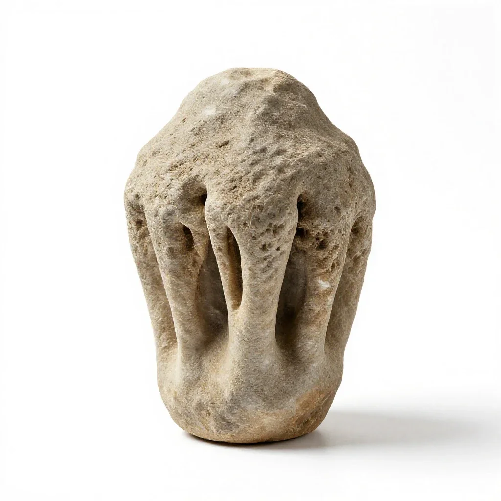 Dripstone isolated on a white background