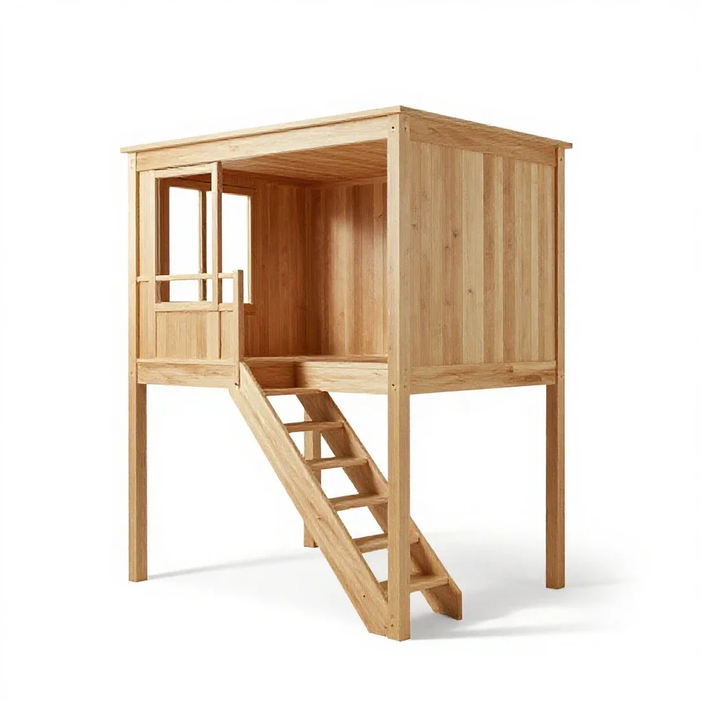 Duplex apartment isolated on a white background